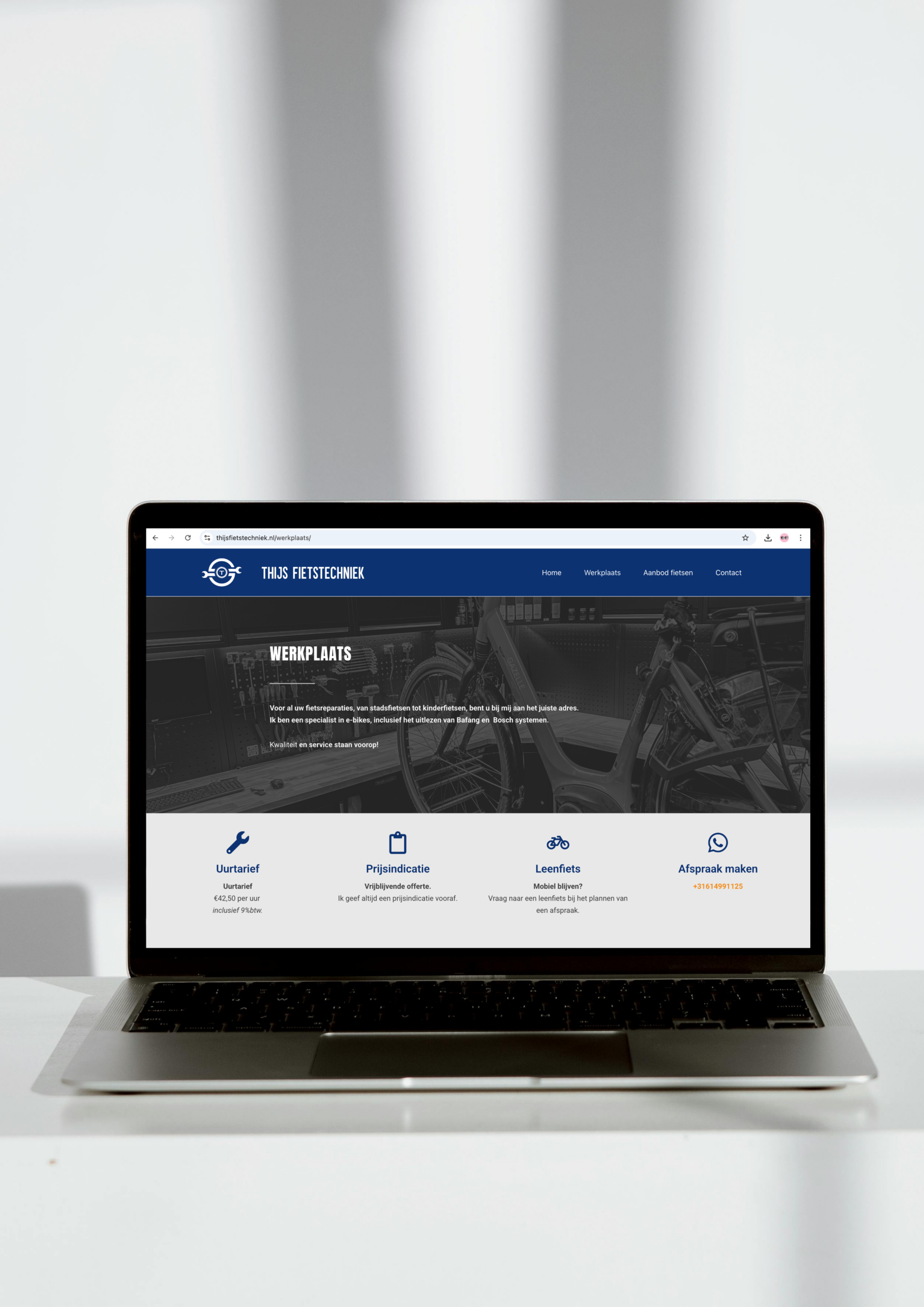 website design studio 22 jj wordpress thijs fiets techniek jaleesa mafficioli